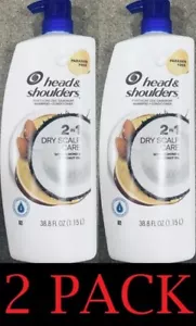 Head & Shoulders 2-in-1 Dry Scalp Care Shampoo and Conditioner 38.8 oz - 2 PACK - Picture 1 of 3