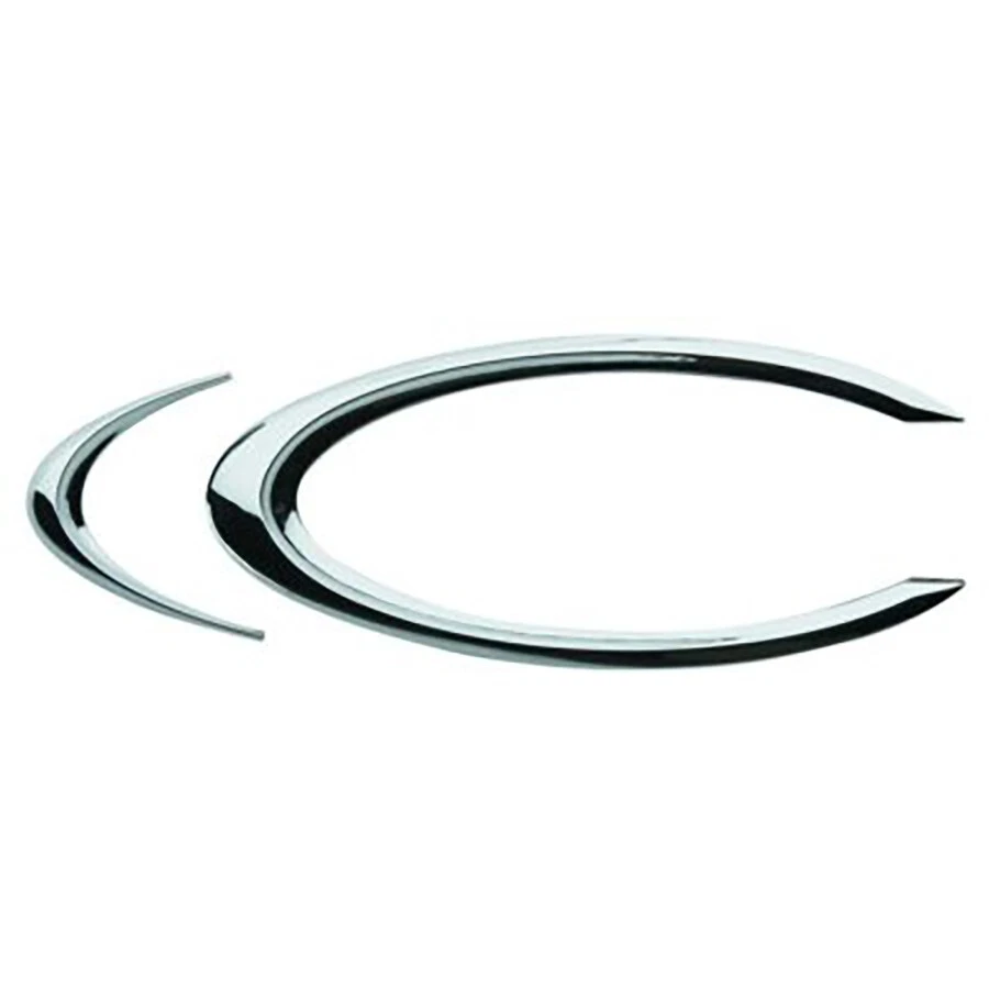 LOGO ADESIVO STEMMA FREGIO 3D CROMATO CONTORNO CORNICE PER LOGO AUTO RACE SPORT - Immagine 1 di 1