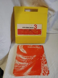 Vtg Exploring Music 3 8 LP set Holt Rinehart Winston Yellow Case - Picture 1 of 24
