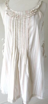 Krista Larson в полоску белый хлопок сладкий горошек Cami - цена снижена! - Изображение 1 из 3