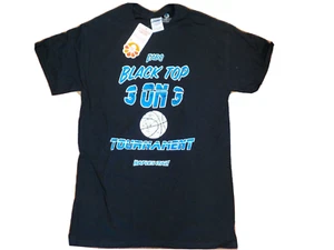 NWT Custom Ink EABC Black Top 3 On 3 Womens Size Small (18 x 27) T-Shirt Italy - Picture 1 of 2