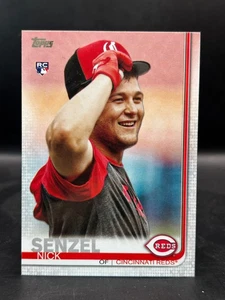 2019 TOPPS UPDATE NICK SENZEL RC SP SHORT PRINT VARIATION  REDS ROOKIE US50 - Picture 1 of 2