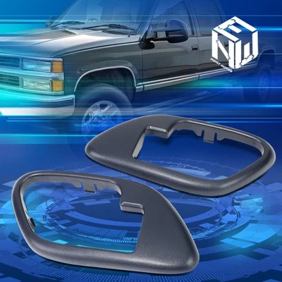 For 95-99 Chevy GMC C/K Suburban Tahoe Front Door Handle Interior Bezels Blue - Image 1 of 4