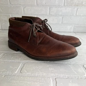 Cole Haan Watson Chukka Grand OS Marrón Cuero Botines Zapatos Para Hombres 12 Con Cordones - Imagen 1 de 15