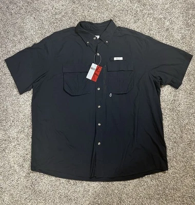 NWT Gander Mountain Guide Series Black Vented Fishing Shirt Mens 2XL Performance - Image 1 of 4