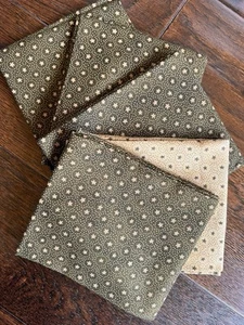 MODA Seasonal Little Gatherings Primitive Gatherings 5 Fat Quarters Star Prints - Picture 1 of 4