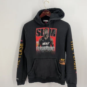 Miami Heat Basketball NBA Mitchell & Ness Slam Dwayne Wade Hoodie Black Size S - Picture 1 of 10