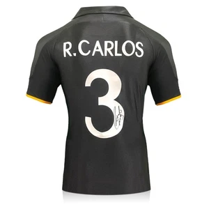 Roberto Carlos Signed Real Madrid 1999-00 Away Football Shirt - Picture 1 of 5