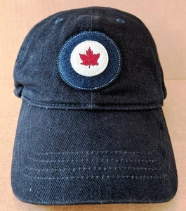 Gorra de béisbol ajustable de algodón azul marino parche y bandera hoja de arce rojo de Canadá - Imagen 1 de 8