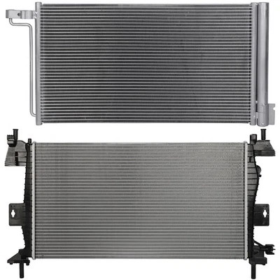 Radiator & AC Condenser Cooling Kit For Ford Focus 2015 2016 2017 2018 Foto 1 de 4