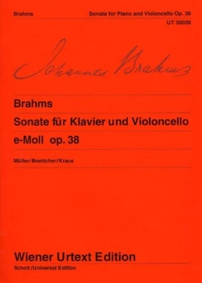 Sonata op. 38Edited from the origin..., Brahms, Johanne - Image 1 of 2