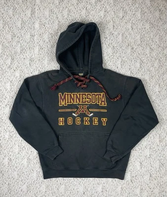 Sudadera con capucha negra con cordones de hockey Minnesota Gophers Signature Concepts talla mediana para hombre Foto 1 de 4