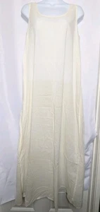 De Colección April Cornell Para Trading Vestido sin Mangas Camisón Beige Sin Mangas 100% Algodón Talla M - Imagen 1 de 5