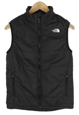 THE NORTH FACE Reactor Insulated Boy Waistcoat L Youth Quilted Full Zip Black * - Image 1 of 4