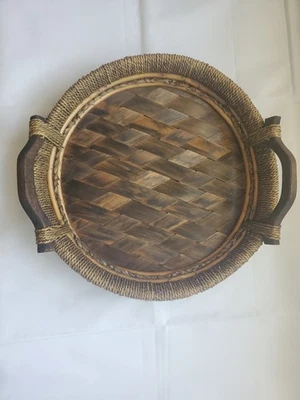 Rattan Serving Tray - Image 1 of 4