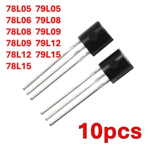 10pcs 78L05 79L05 78L06 78L08 78L09 78L12 78L15 Voltage Regulator TO-92 US Ship - Picture 1 of 2