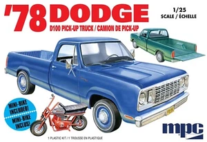 PKMPC901M MPC 1:25 Scale 1978 Dodge D100 Pickup Truck & Mini-Bike - Picture 1 of 1