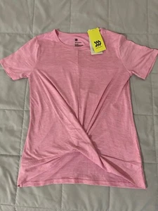 Girls' Short Sleeve Studio T-Shirt - All in Motion, Pink, Size M (7/8) - Picture 1 of 7