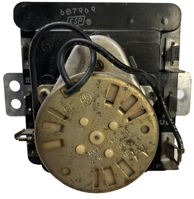 Temporizador 687969 - Kenmore, Whirlpool, Sears, Estate, Roper Dryer - Original OEM - Usado Foto 1 de 4