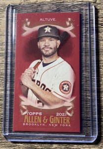 2021 Topps Allen & Ginter X Jose Altuve Mini Red #16 5/5 Astros