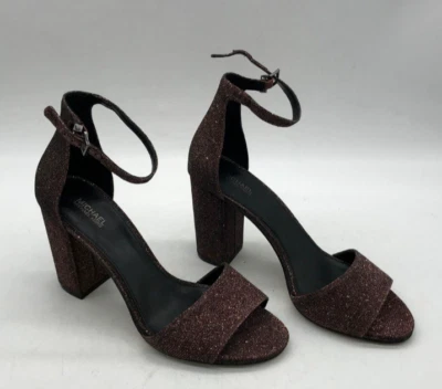 Zapatos Michael Kors Para Mujer Talla 10M Púrpura Gamuza Bomba Cómodos Moda Tacones Altos Foto 1 de 4