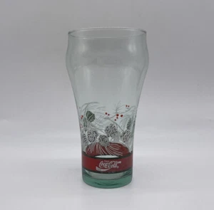 Coca Cola Libbey Christmas Holiday Pinecone Drinking Glass - Picture 1 of 6