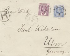 St. Lucia: Registered Castries 1912 to Ulm
