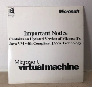 Vintage CD Software Microsoft Virtual Machine 1999 Portugal edition Rare NT/98 - Picture 1 of 3