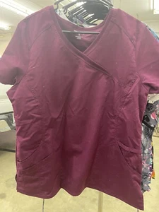 Scrubstar Scrub top - Size LG - Maroon - Preowned - Picture 1 of 2