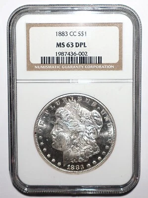 1883 CC Morgan Dollar NGC MS 63 DMPL - Image 1 of 2