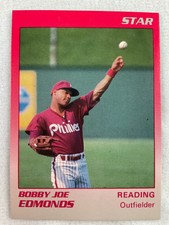 1989 Reading Phillies-STAR Minor League Baseball Card-Bobby Joe Edmonds