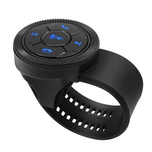 Wireless Car Steering Wheel Remote Control Bluetooth Media Button Car Motorcycle - Picture 1 of 14