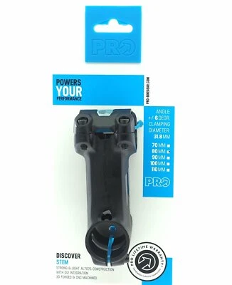 Shimano Pro DISCOVER Alloy Stem, 1-1/8" ±6 Degree 80mm 31.8mm For Gravel Bike - Image 1 of 4