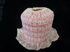 Vintage Handmade Pink & White Gingham Checked Toilet Paper Cover - Picture 1 of 7