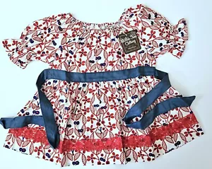 Matilda Jane 8 NWT Hello Lovely Crimson Cutie Top LA1-137 - Picture 1 of 2