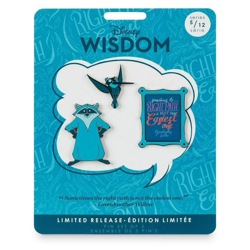 Disney Wisdom Collection May Meeko Pin Set Limited Release  - Image 1 of 1