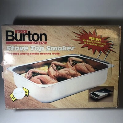 Burton Stove Top Smoker - La manera fácil de fumar alimentos saludables Foto 1 de 2