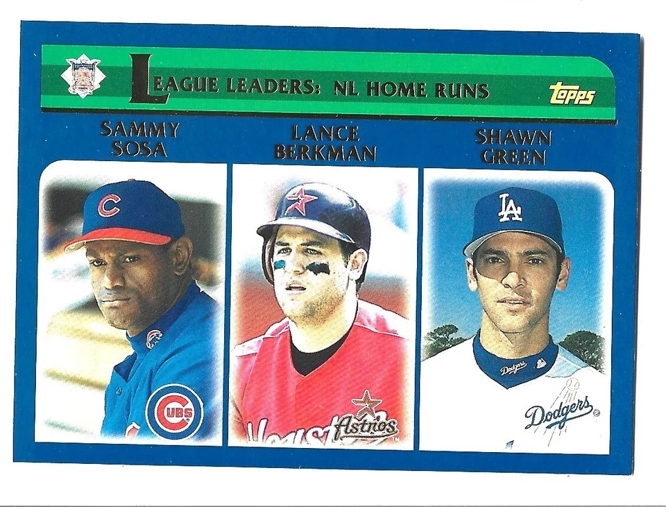 D 2003 Topps Baseball Sammy Sosa Cubs Lance Berkman Shawn Green #345 NRMT - Image 1 of 1