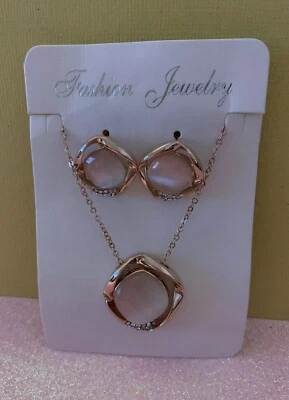 Costume Jewelry Set Earrings/Necklace NIB Foto 1 de 4