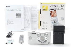 [MINT in Box] Nikon COOLPIX S6900 Natural White 12x 16.0MP Digital Camera JAPAN - Picture 1 of 9
