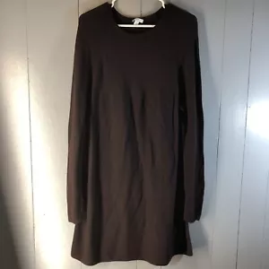 J. Jill Merino Wool Sweater Tunic Spiced Wine Womens Size Large Dark Purple - Picture 1 of 6