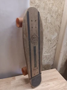 Pro Class Skateboard Kicktail Wood Striped Skateboard Track Force Trucks 24" 70s - Bild 1 von 11