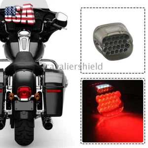 LED Rear Tail Light Brake Running License Lamp For Harley Touring Road King Dyna - Foto 1 di 12