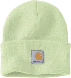 New Carhartt Knit Cuffed Beanie Stocking Winter Cap Hat Hint of Lime Light Green - Picture 1 of 4