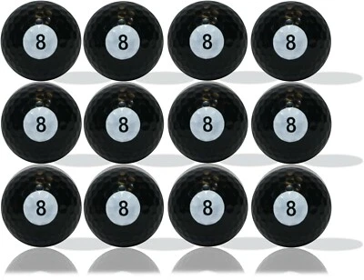 Eight Ball Golf Balls 12 Pack - Great Gift Idea - Image 1 of 4