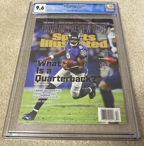 Lamar Jackson CGC 9.6 Sports Illustrated 1st Pro Cover; Newsstand, 08/15/20 - Picture 1 of 4