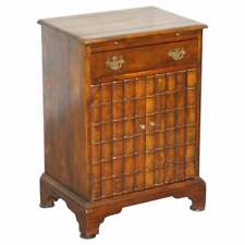 THEODORE ALEXANDER FAUX BOOK FRONTED SIDE END WINE TABLE BUTLERS TRAY DRAWERS