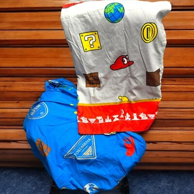 Комплект простыней Nintendo Super Mario Odyssey 2 шт. двойной облегающий и верхний официальный - Изображение 1 из 4