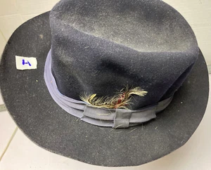 designer collection Fedora Large 100% Wool Hat Vintage  med - Picture 1 of 4