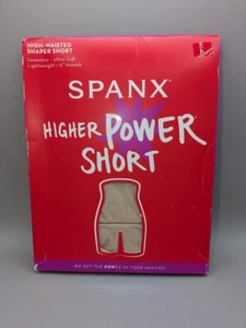 Spanx Higher Power Shaping Short - Soft Nude, Size Large - Picture 1 of 6